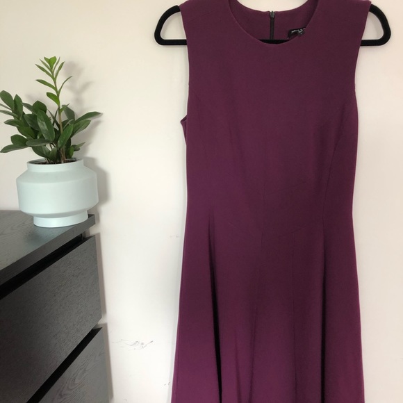 Judith & Charles Aubergine A frame Dress - Picture 2 of 5